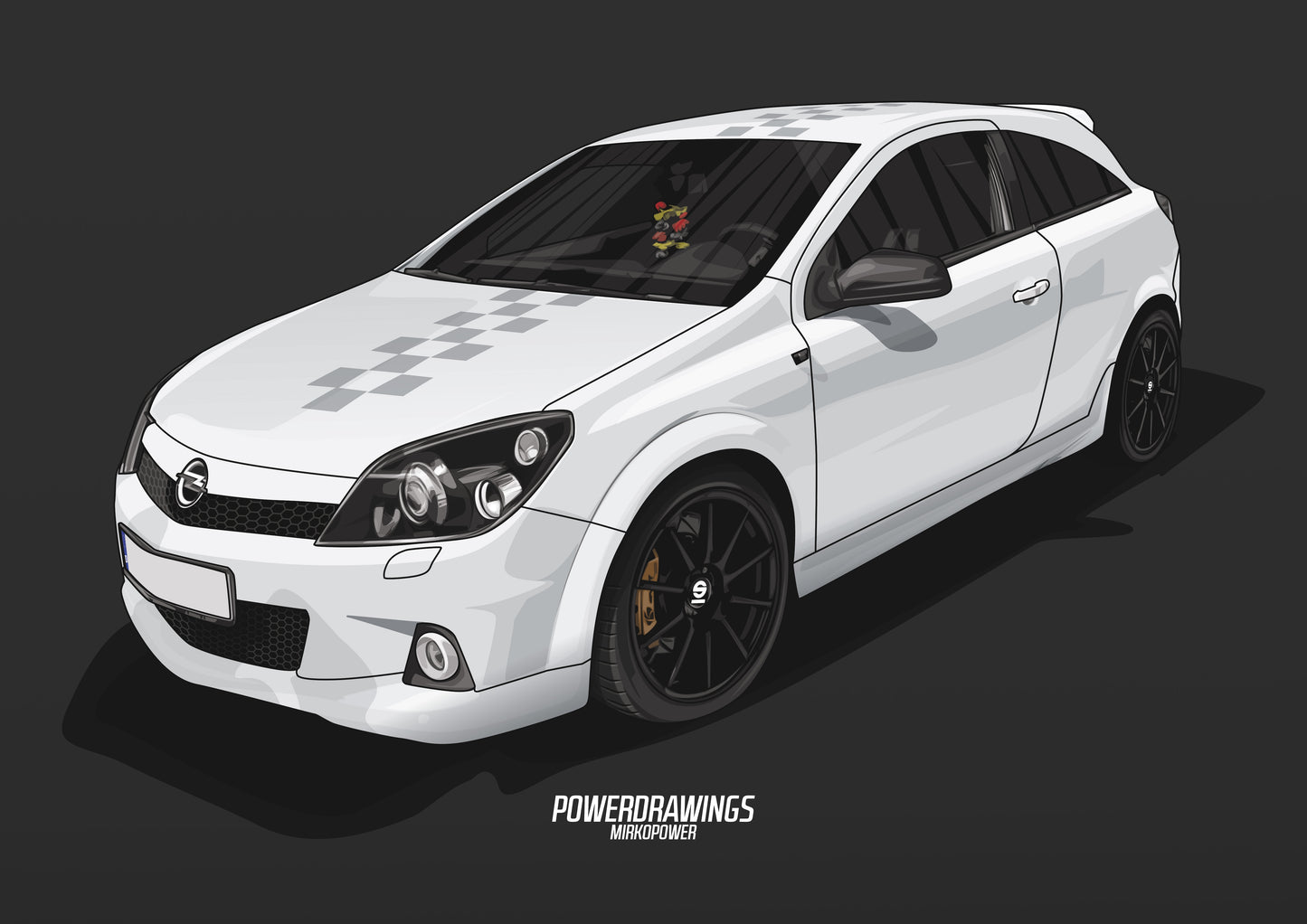 Astra H GTC White