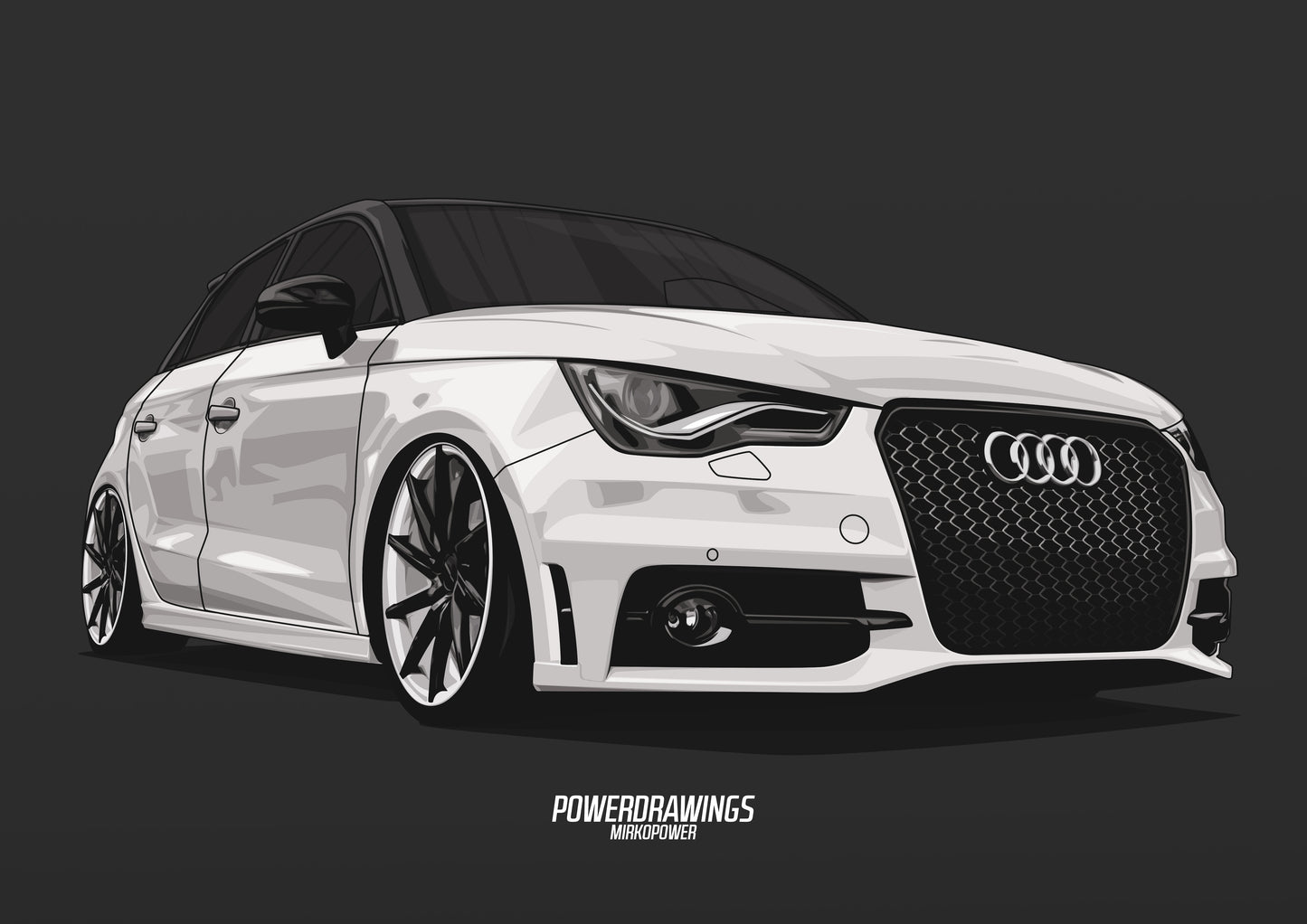 A1 8X White Static
