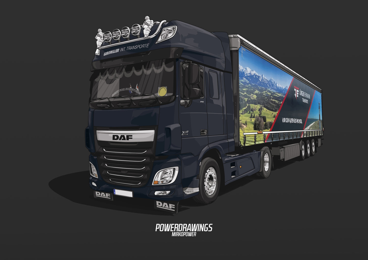 DAF XF 510 Dark Blue