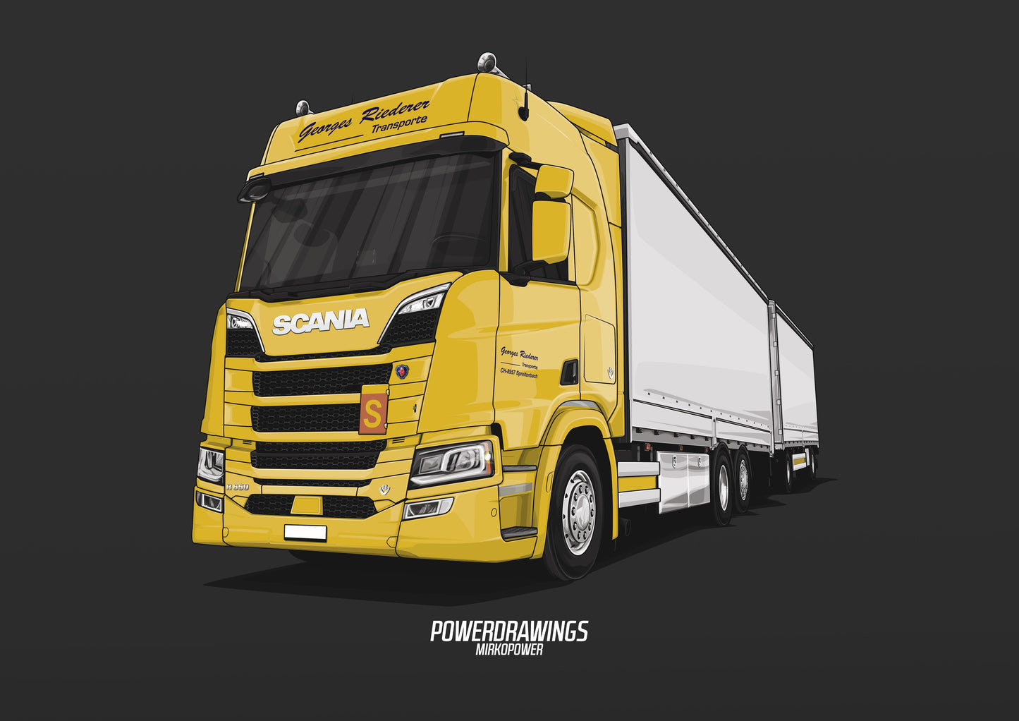 Scania Super R650 Yellow