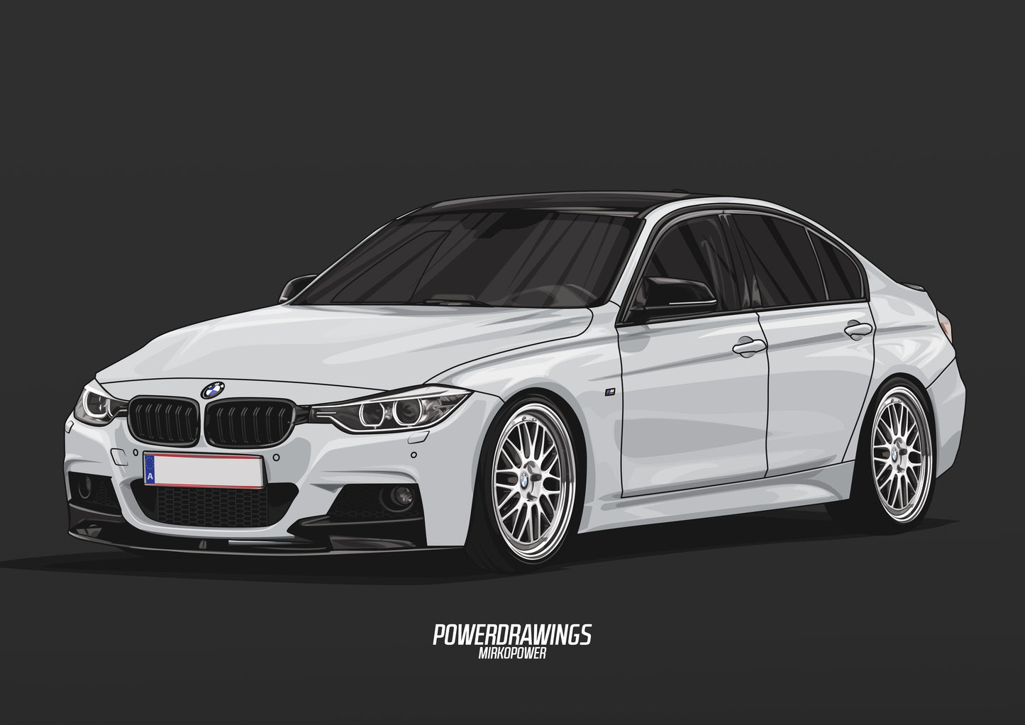F30 335i White BBS