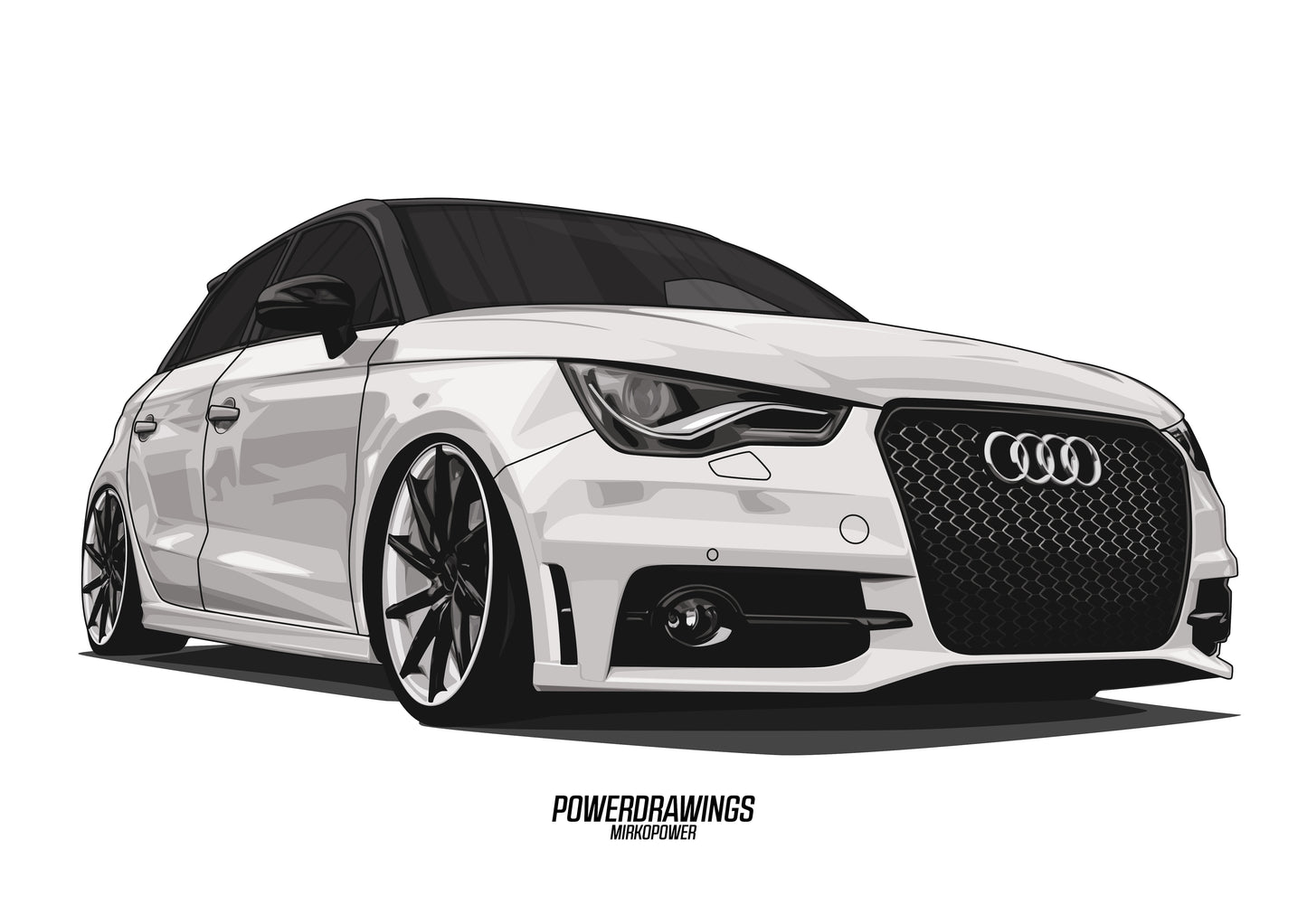 A1 8X White Static