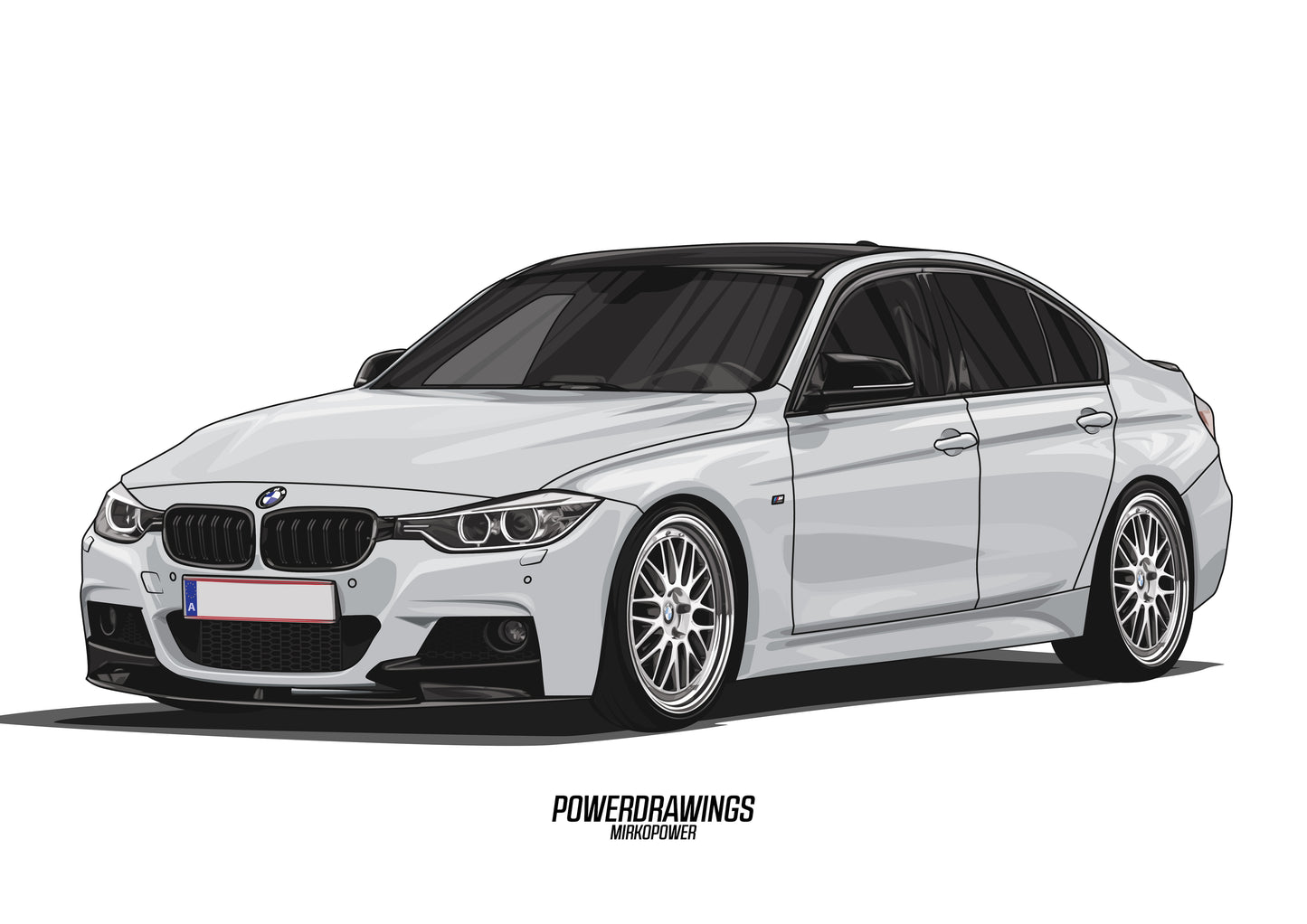 F30 335i White BBS
