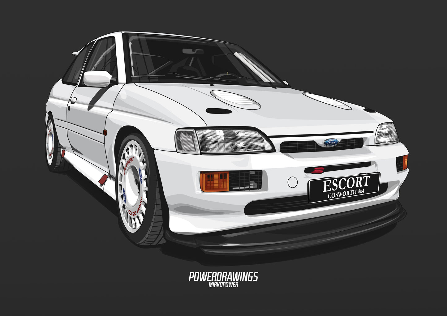 Ford Escort Cosworth 4x4 White