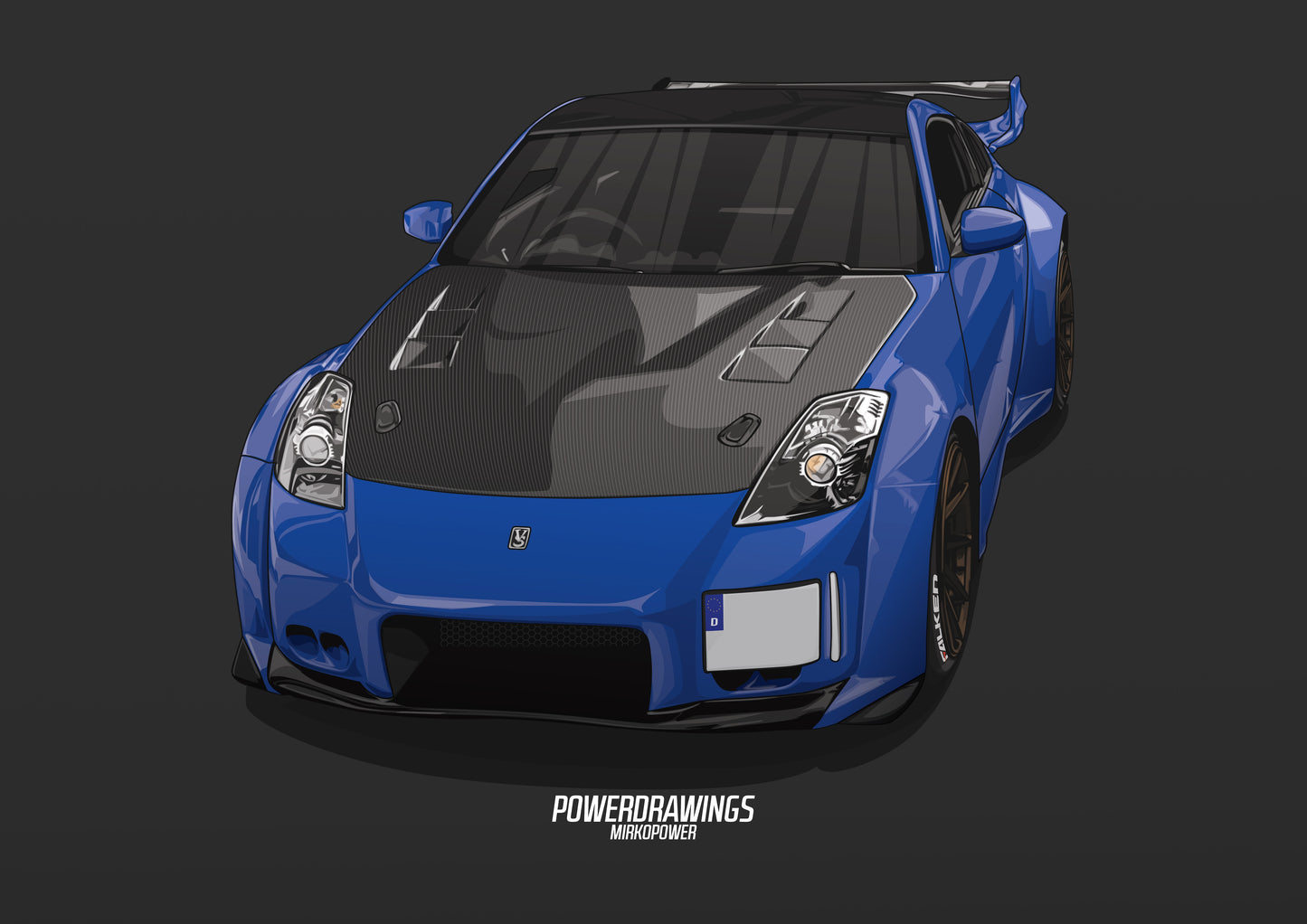 Nissan 350Z Veilside Blue