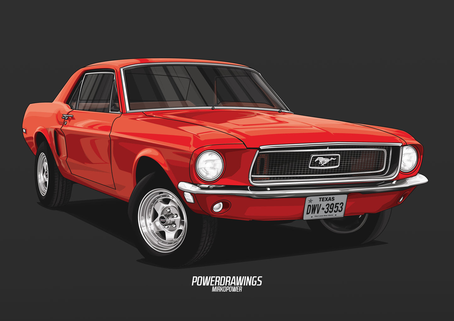 Mustang 1967 Red