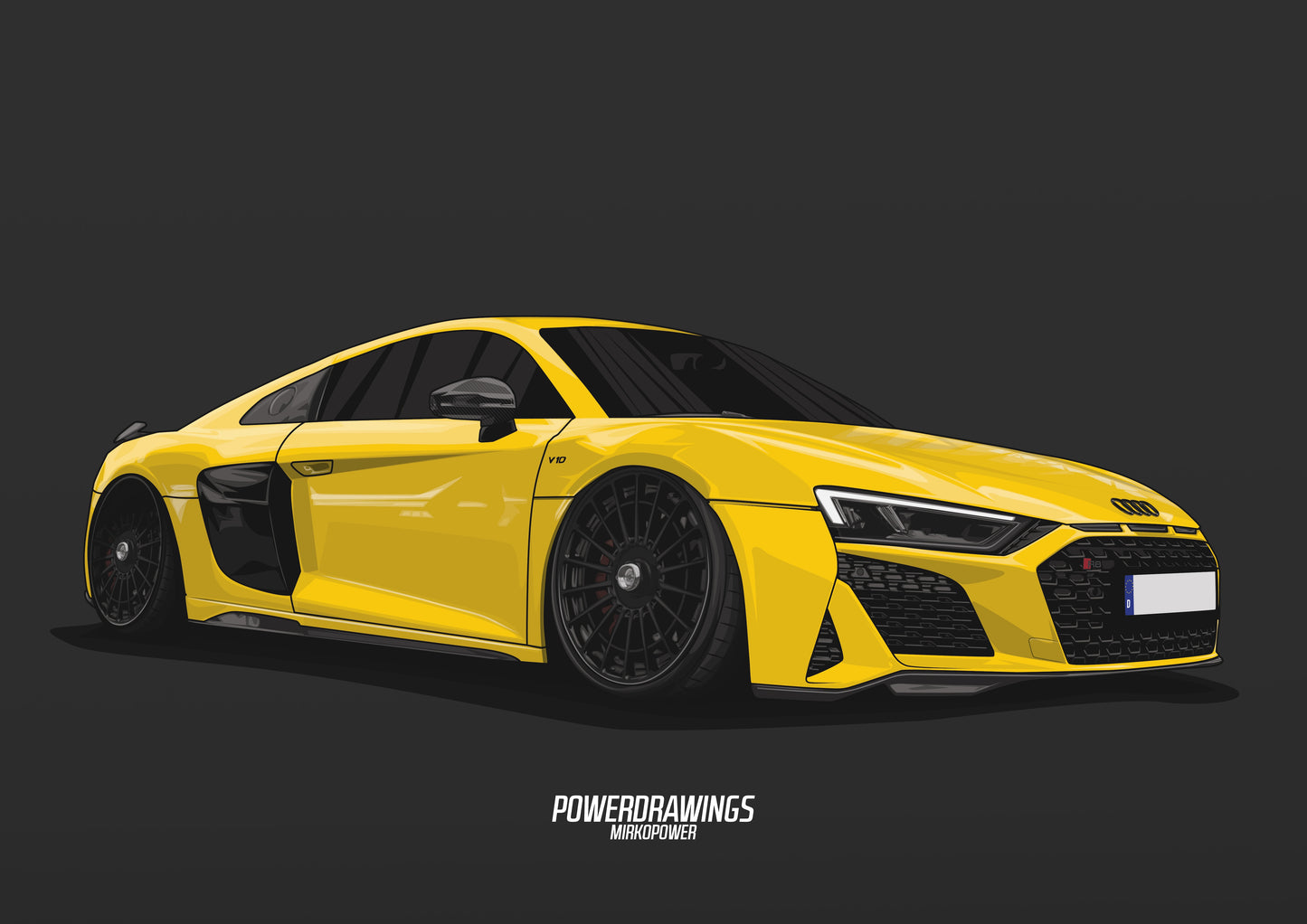 R8 V10 Yellow Airride