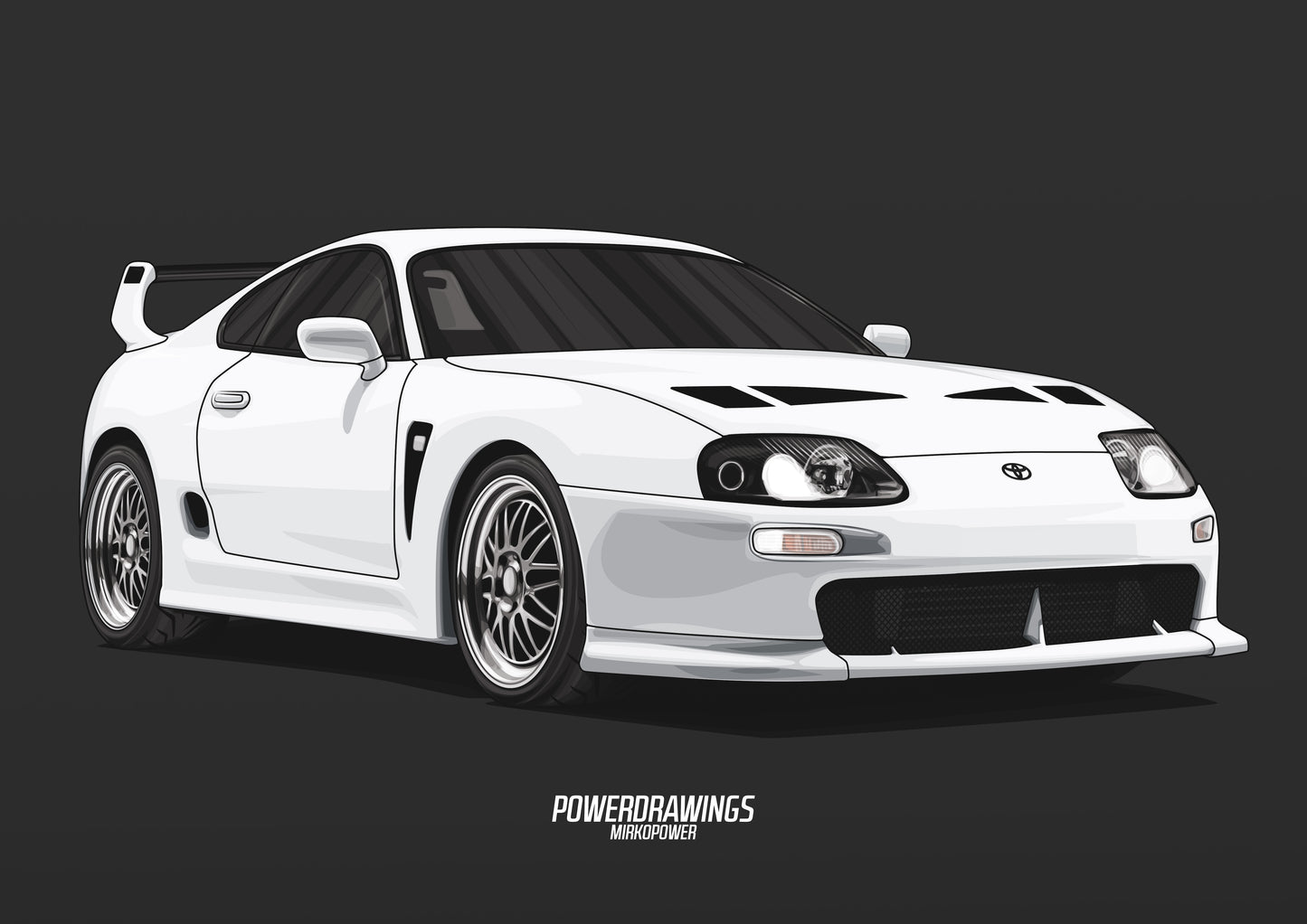 Toyota Supra MK4 TRD 3000GT White