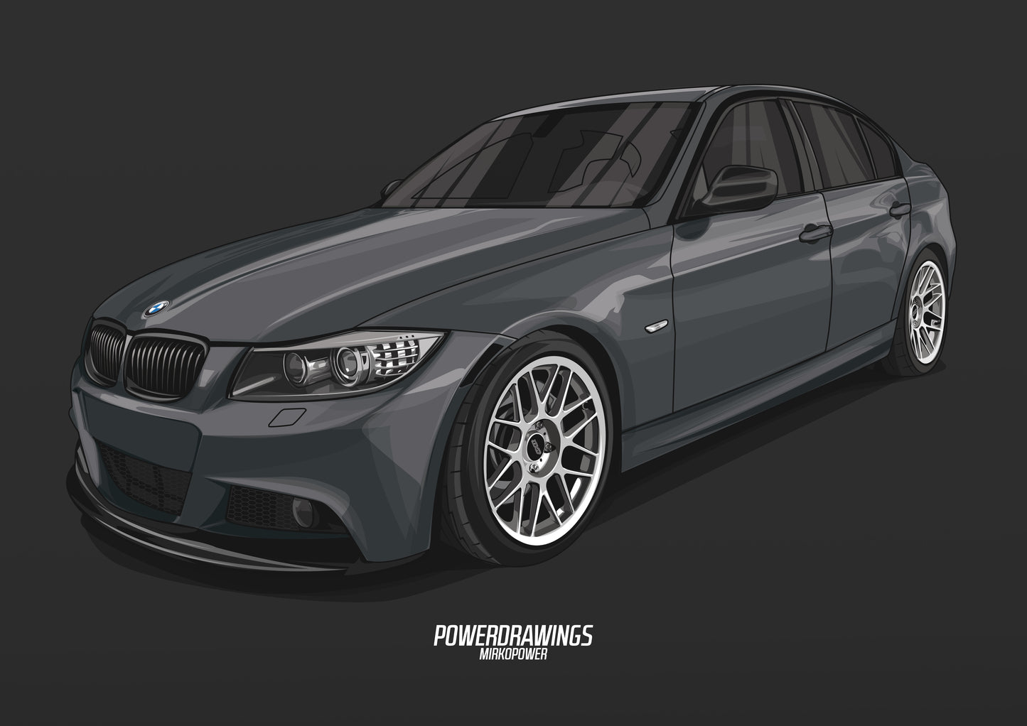 E90 Grey Static BBS