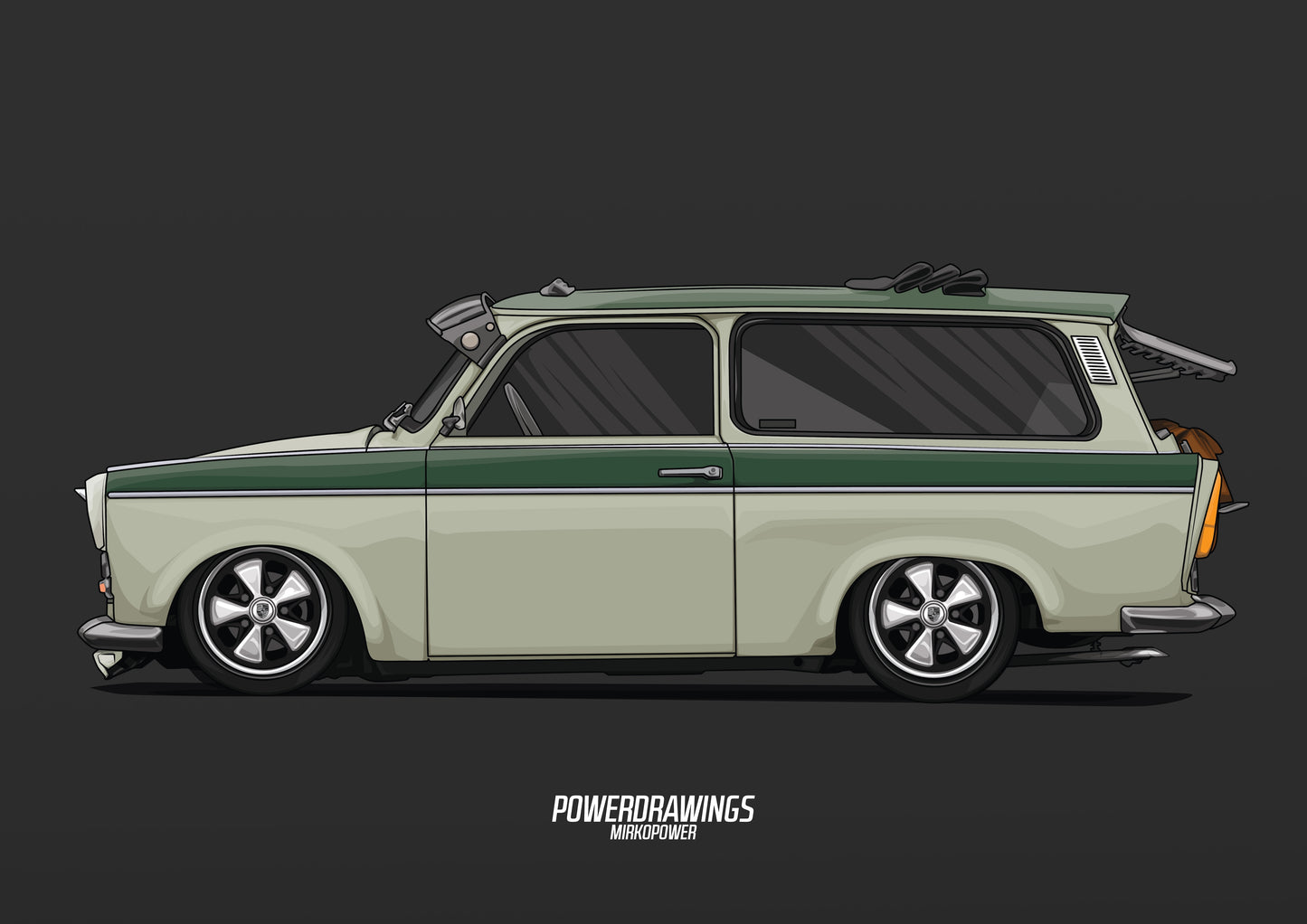 Trabant 601 Kombi Green Fuchs