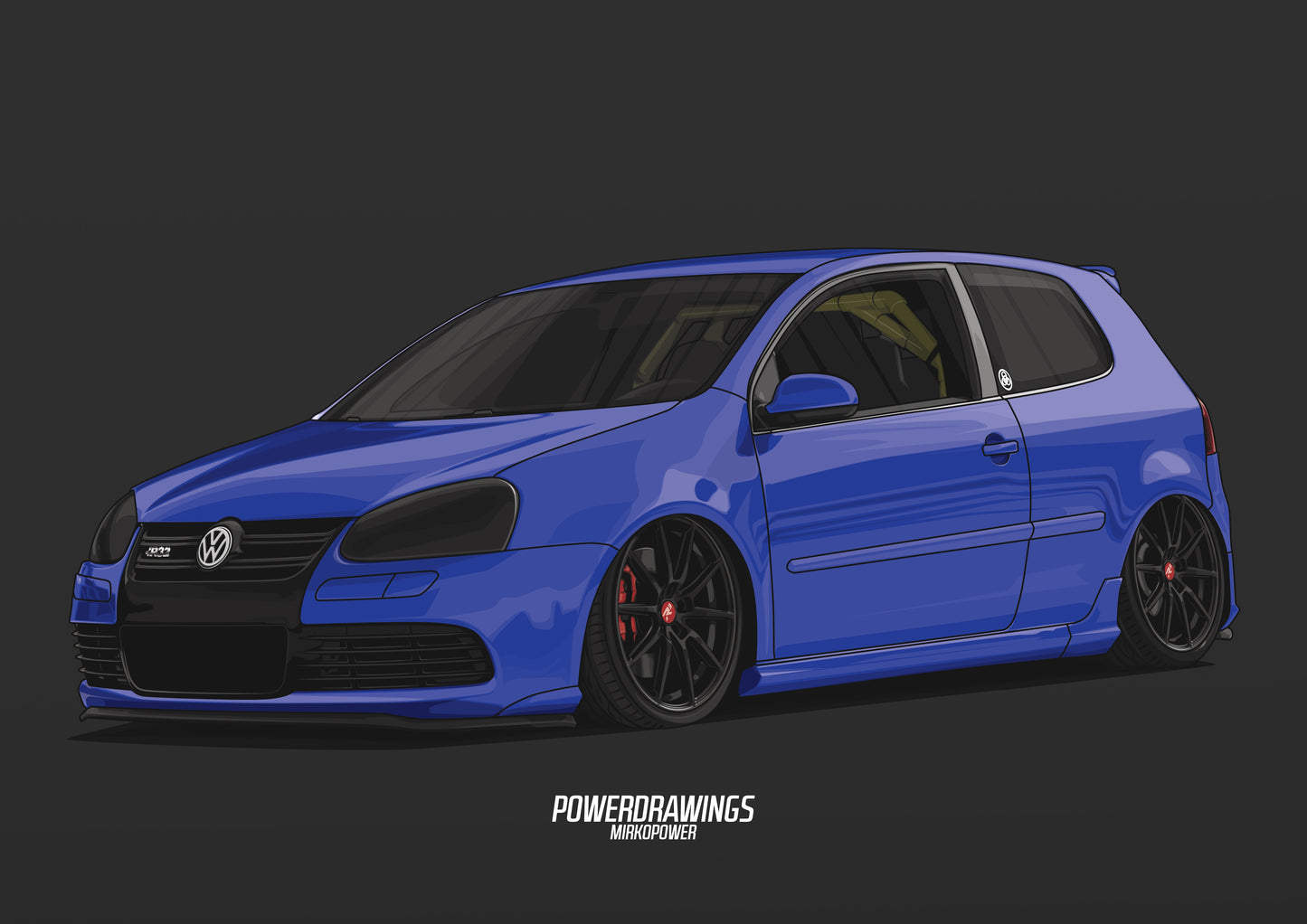 VW Golf 5 R32 Bagged