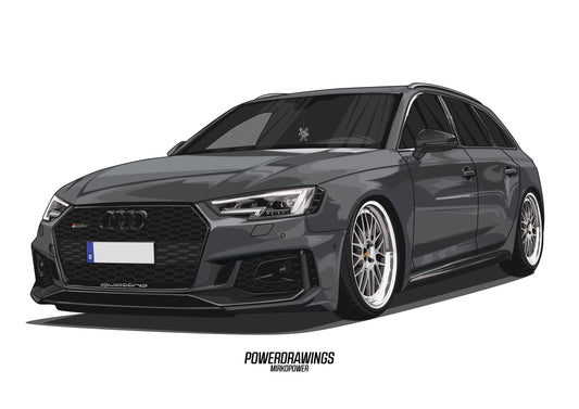 RS4 B9 Static Grey BBS