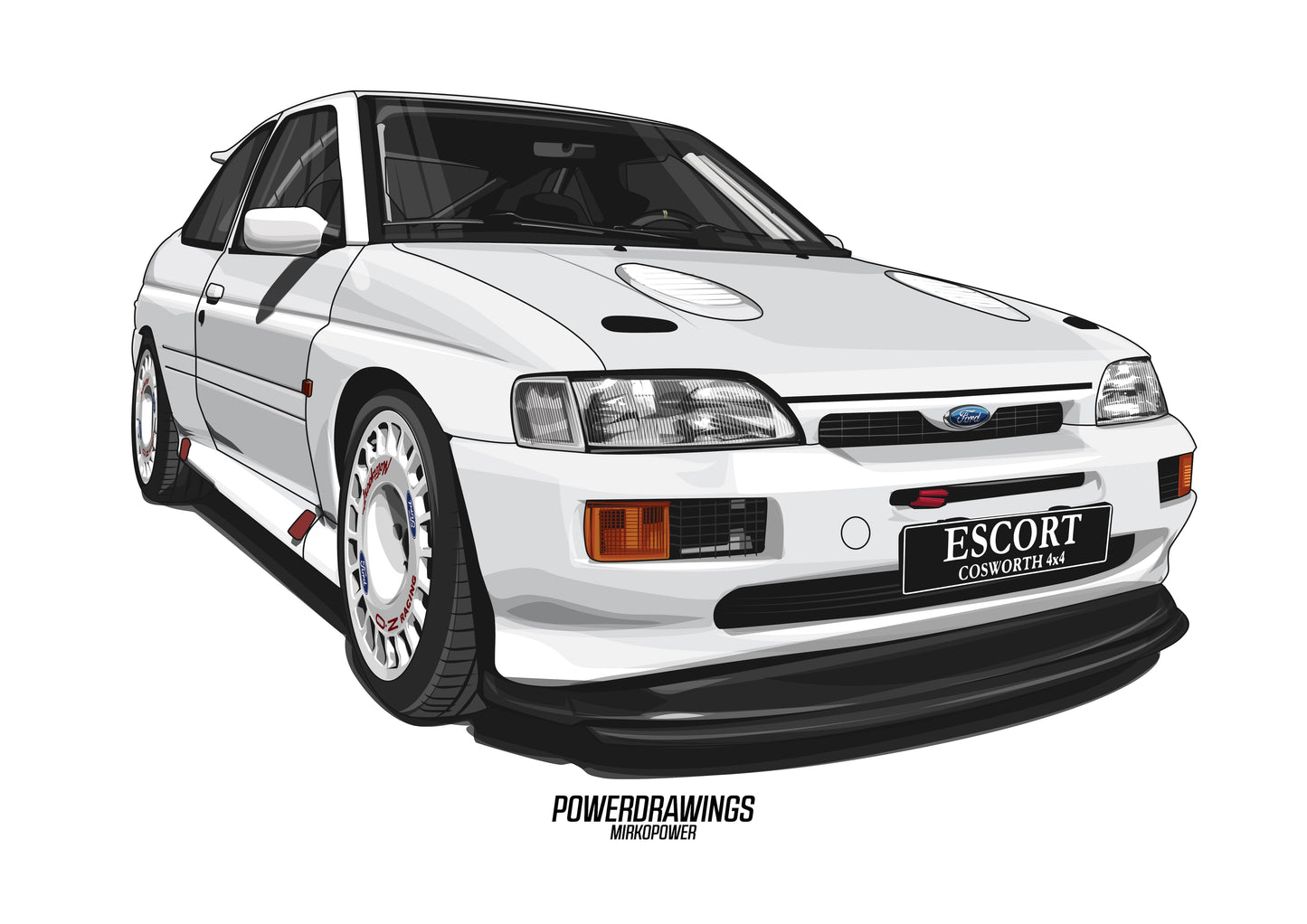 Ford Escort Cosworth 4x4 White