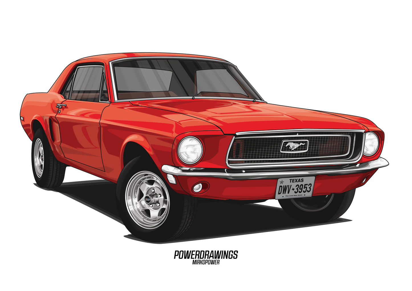 Mustang 1967 Red