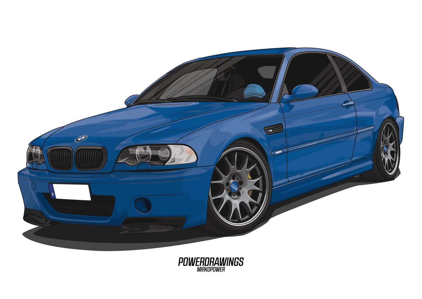 E46 M3 Blau