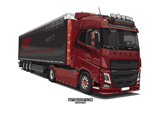 Volvo FH FH16 Red Black