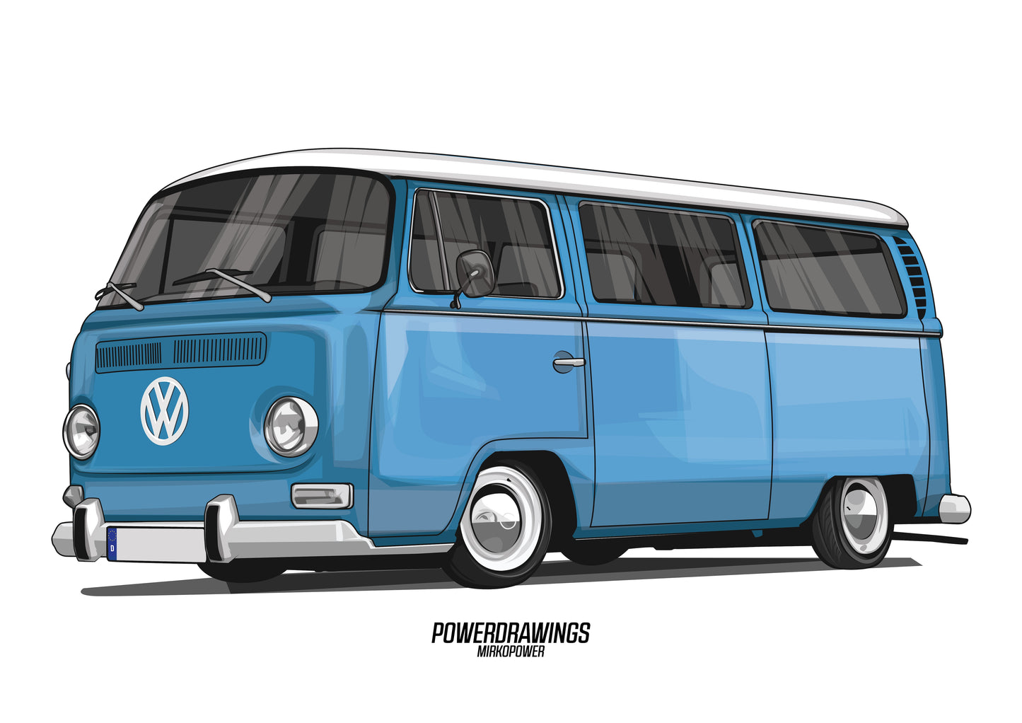 VW T2 Bulli Blue