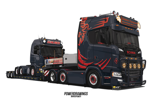 Scania Super V8 Oehlrich Black Red