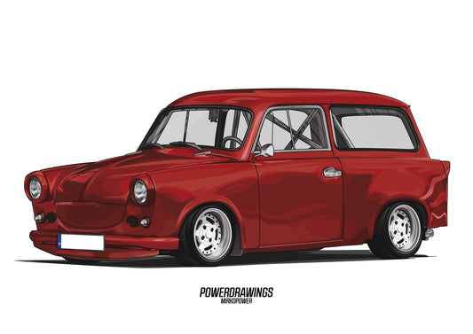 Trabant 601 Kombi Candy Red