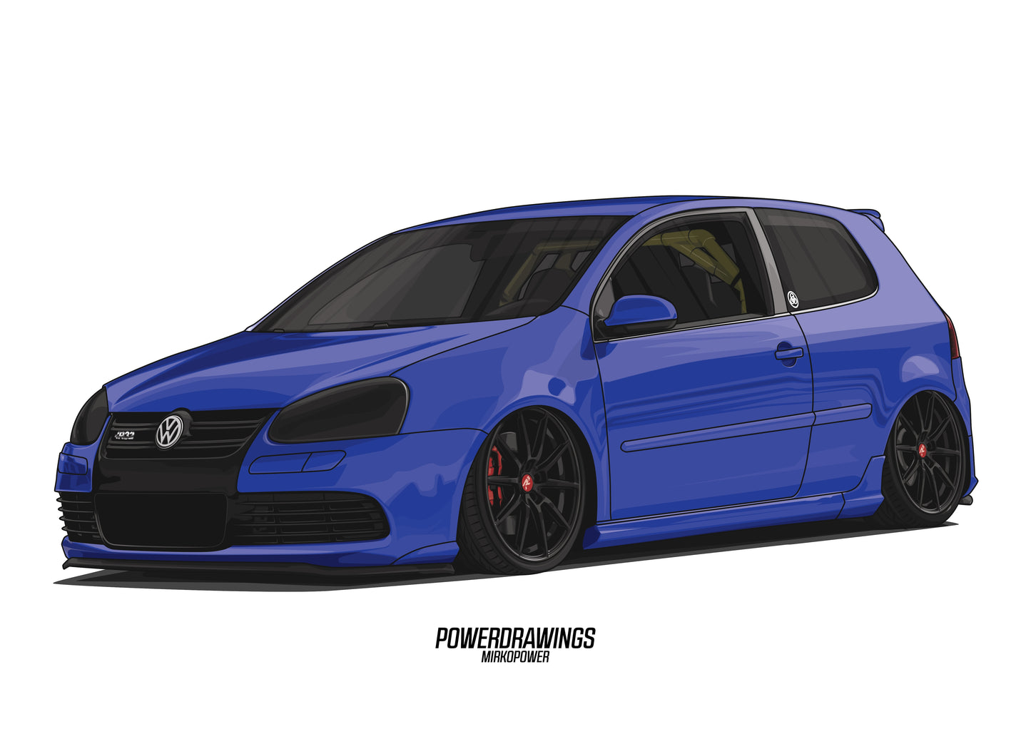 VW Golf 5 R32 Bagged